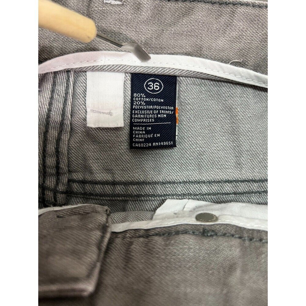 Buffalo David Bitton Parker Slim Denim Shorts Mens 36 Black Faded Zip Fly - Picture 8 of 10